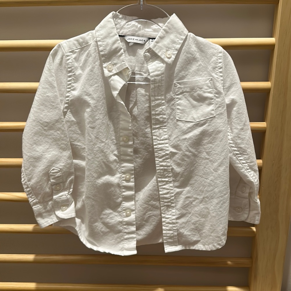 Janie and Jack white button down